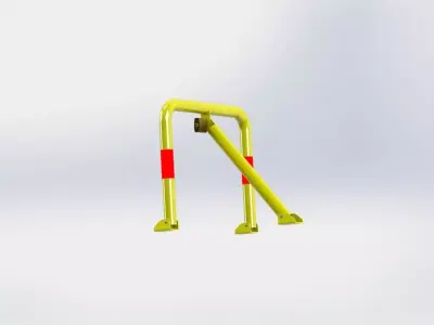 Parking Block Free 3D model