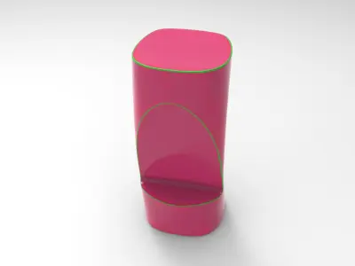 Raven Bar stool Low-poly 3D model