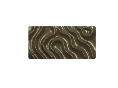 Wavy Panel 3D Model STL File for CNC and 3D Printing 3D print model