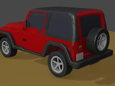 Jeep Wrangler 1995 3D model