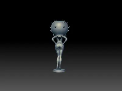 Cartoon lady doll 3D model STL FOR 3D PRINTING 3D print model