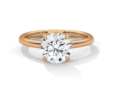 solitaire ring with detail images and 360 render videos 109 3D print model