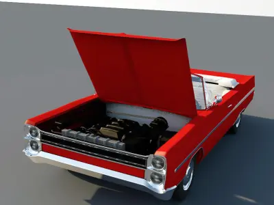 1968 plymouth fury 3 convertible 3D model