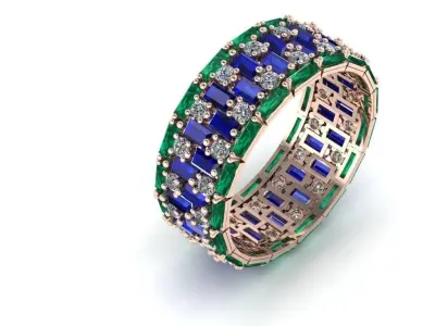 Women  ring set 3d 3D print model