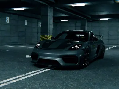 Porsche Cayman GTRS 3D model