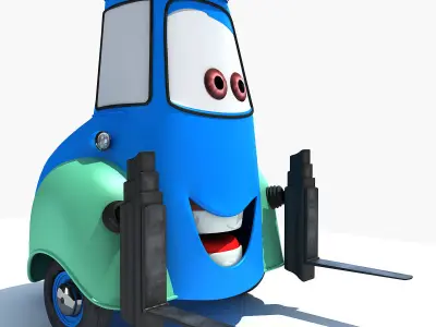 Guido Character from Movie Cars 3D model
