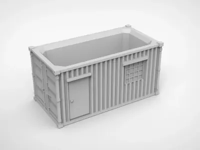 container pattern vase 3D print model