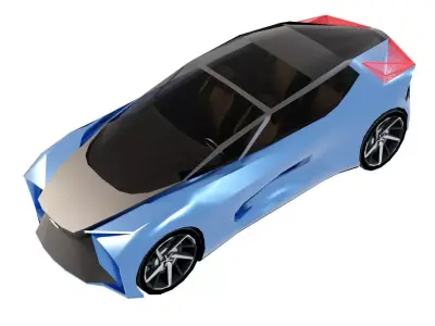 Lexus LF-30 Low-poly 3D model