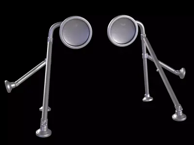 VOLVO VNL TRACTOR TRUCK 2002 HOOD MIRRORS 3D print model