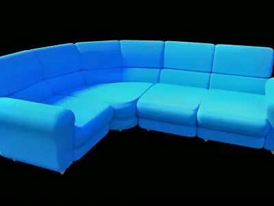 Two sided Sofa 3D model