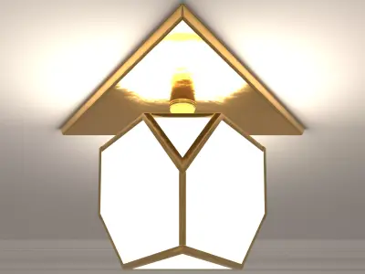 Ceiling Lamp - YVES FLUSHMOUNT - 3ds Max 3D model