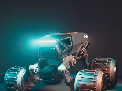 SciFi Vehicle Low-poly 3D model Low-poly 3D model