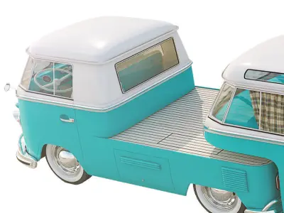 Volkswagen Camper T1 Surfing  3D model