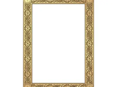 Carved Picture Frame 3D model