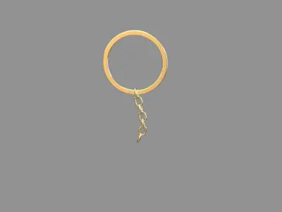 keychain golden 3D model