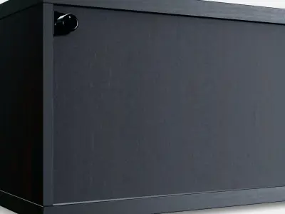 BESTA Shelf unit with glass door 19 3D model
