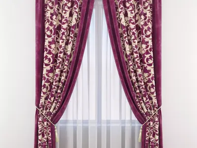 Set 56 Curtains 3D model