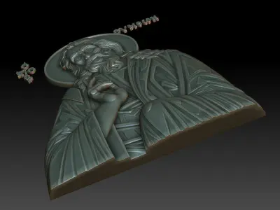 Saint Simeon the God-receiver 3D print model