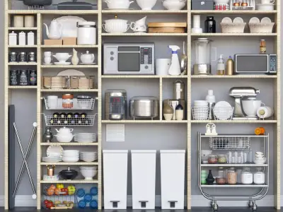 Huge set for kitchen and restaurants 3D model