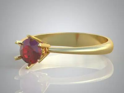 Diamond ring 0350 3D printable model Free 3D print model