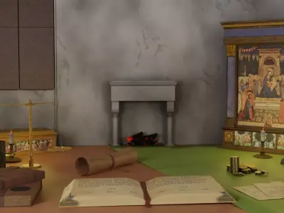 18 Game Ready 3d asset Historical Renaissance Florence  3D model