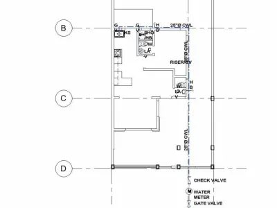 house complete revit project p9  3D model