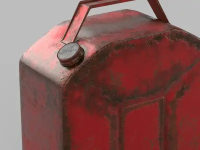 canister gas can Low-poly 3D model