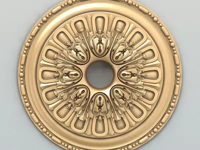 Round rosette 057 3D model