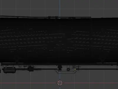 H0 1-87 scale Zacns 98 tank car 3D print model