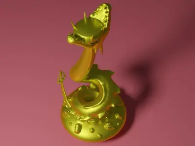 Dragon Candlestick - Candle Holder 3D print model