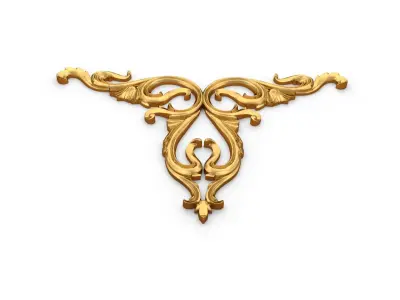 Classic carved decor ornament 407 3D model