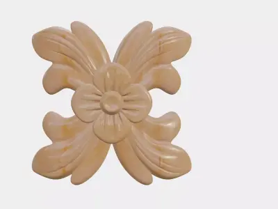Flower Decor For Wood Carving 3D print model purchase