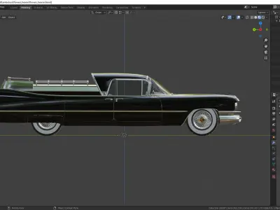 Cadillac Superior Porta Hearse Flowers 1959  3D model