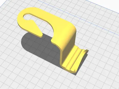 Car Headrest Hanger  3D Printer Digital Model  Easy Print STL 3D print model