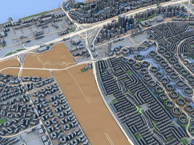 Dubai Marina United Arab Emirates 3D model