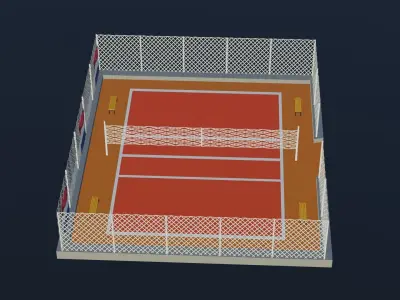 Volleyball Stadium - Holland Low-poly 3D model