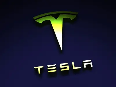 Tesla logo Free 3D model
