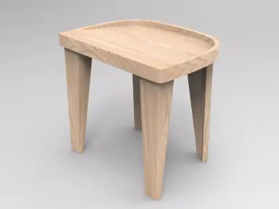 Klif Stool Low-poly 3D model