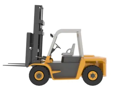 Forklift truck 3D model by SalamSadeq from CGTrader
