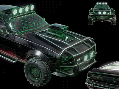 Challenger Offroad PBR Low-poly 3D model