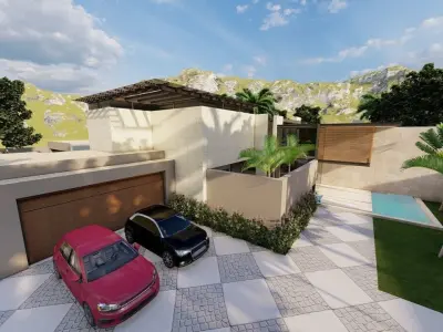 Casa Scene-villa-modern house 3D model