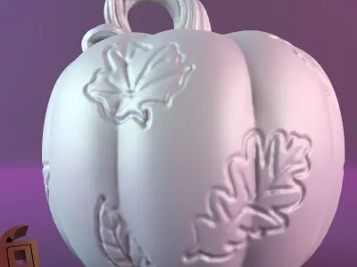 Halloween pumpkin decor 3D print model buy