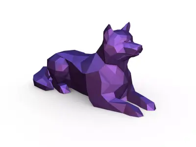 shiba inu 3D print model