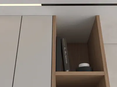 TV wall set 28 3D model