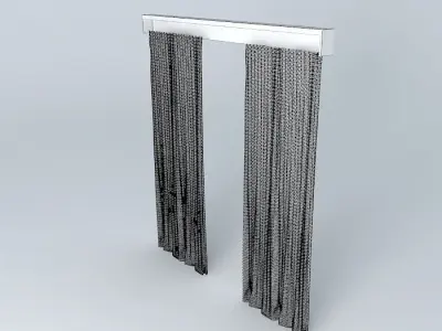 Transparent Curtain Free 3D model