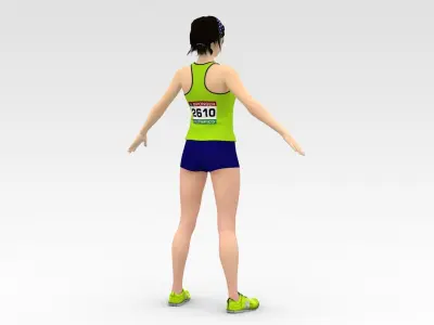 Athlete Runner 3D model