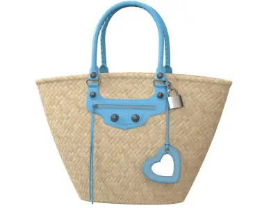 Balenciaga Le Cagole Basket Bag Low-poly 3D model