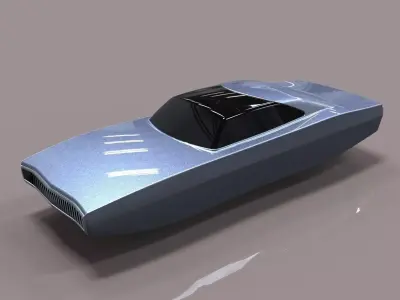 Flying Dodge Charger 3D model