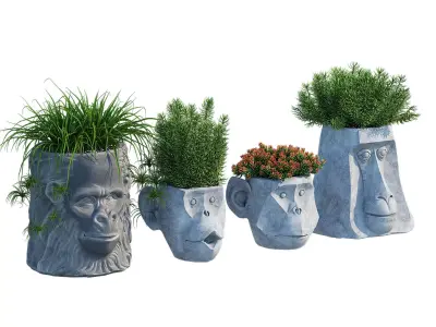 Monkey Head 3D model