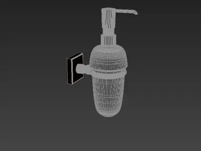 Bay Liquid Soap Dish Glass 3D model